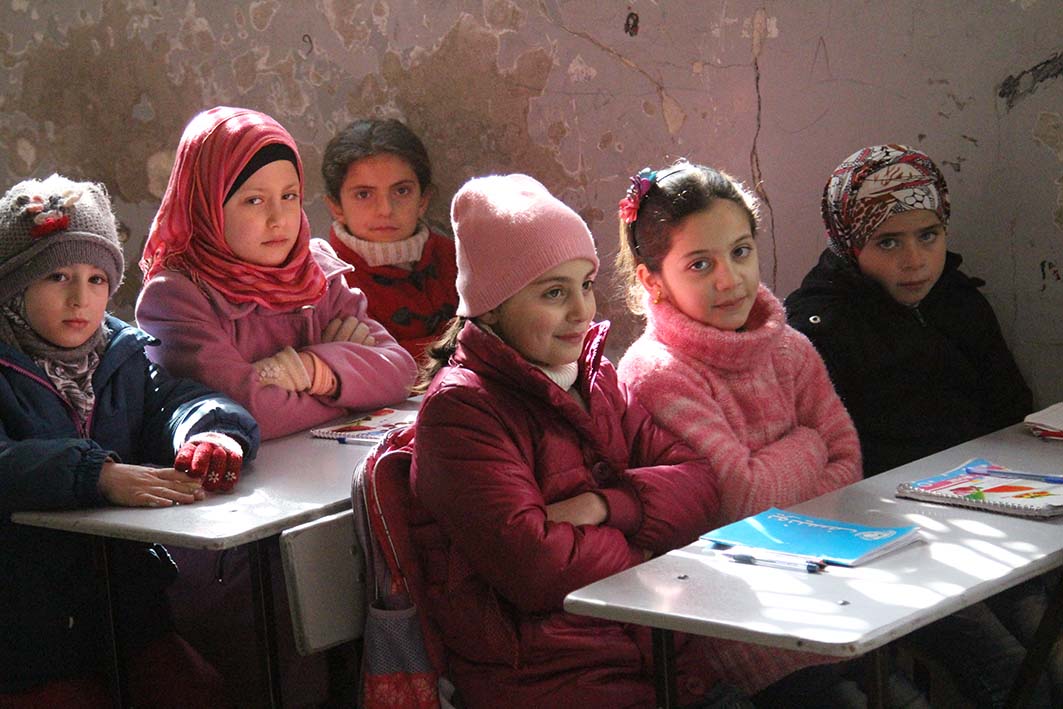 girls at Uhud School