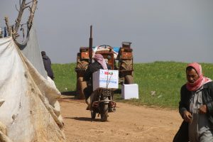 distribution of food baskets