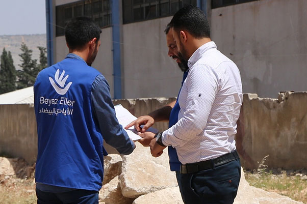 Signing the protocol of building a school in Afrin