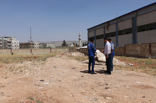 Signing the protocol of building a school in Afrin